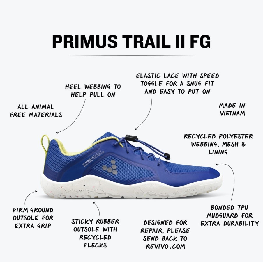 Amparo Blue Vivobarefoot Primus Trail Ii Fg Juniors